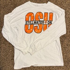 White OSU Stillwater OK Long Sleeve Shirt